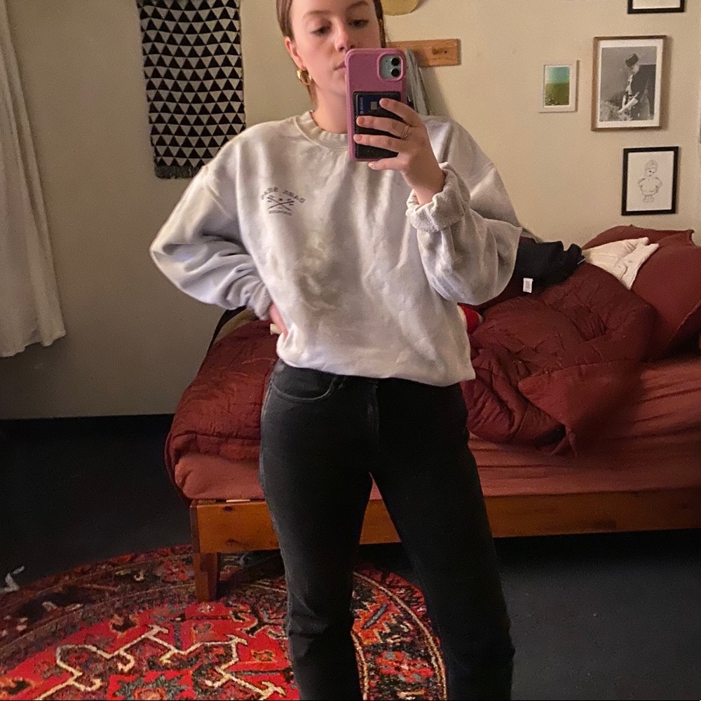 Dark Seas Sage Green Tie-Dye Noodie Sweatshirt